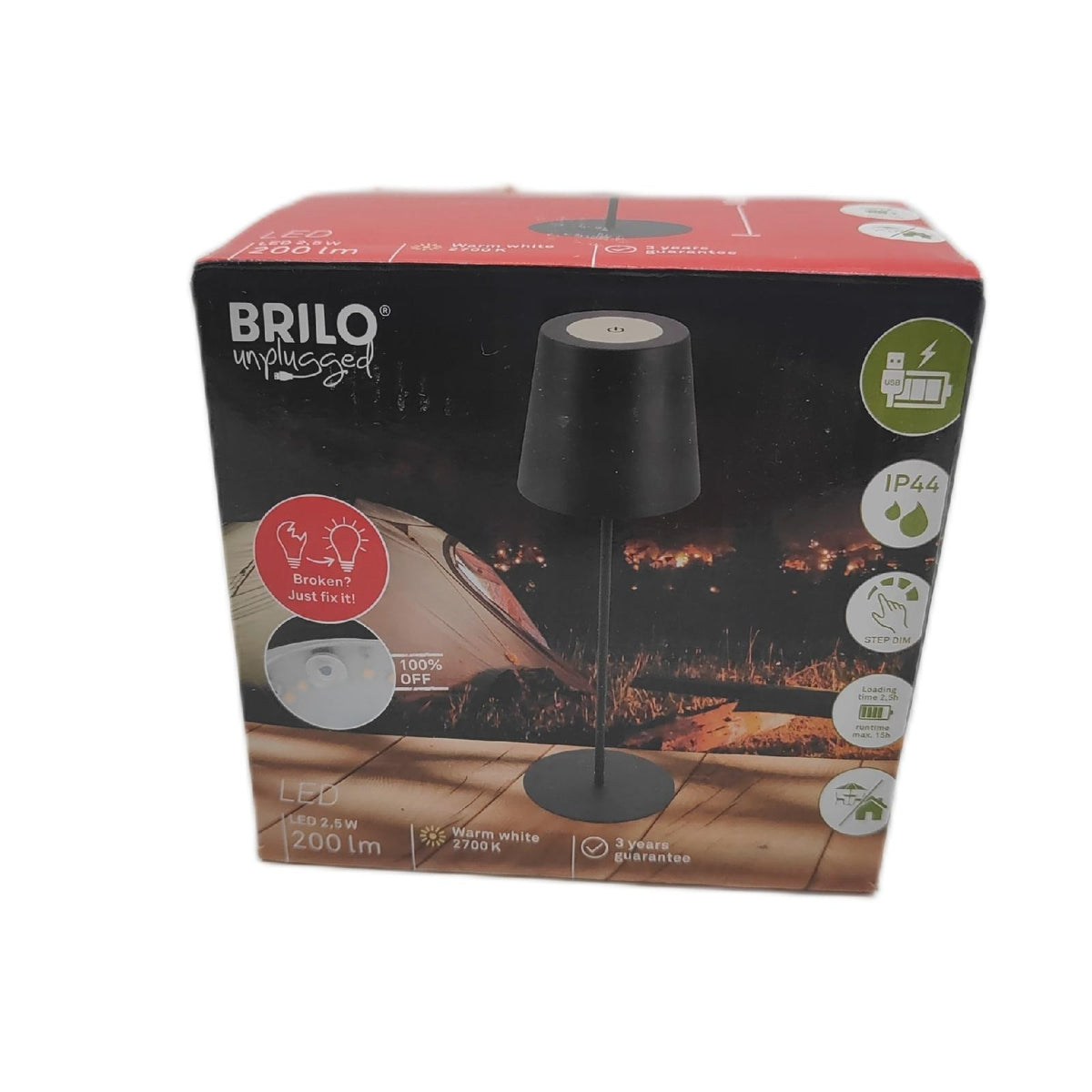 BRILONER Tischlampe Beleuchtung LED Touch dimmbar modern höhenverstellbar Wohntraum