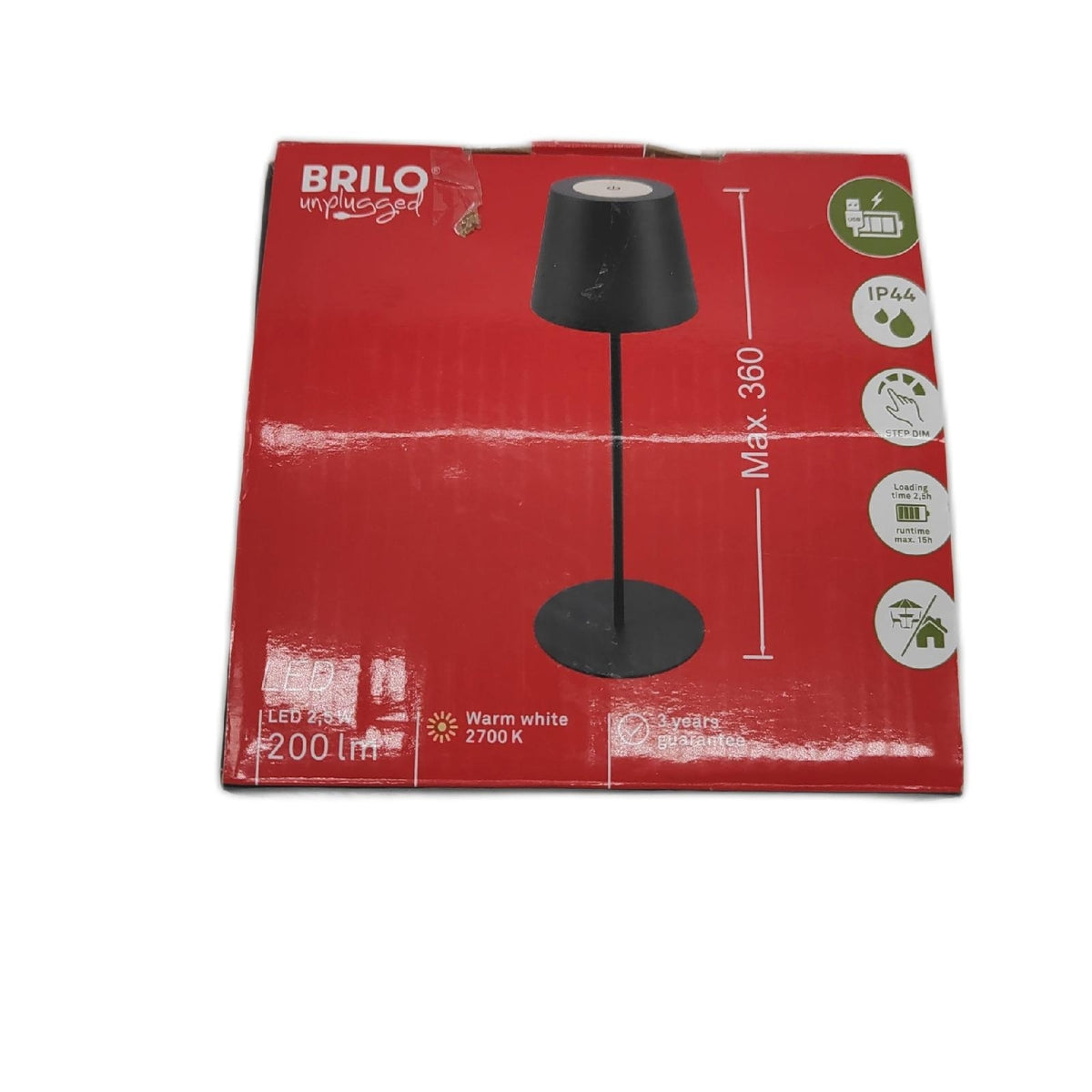 BRILONER Tischlampe Beleuchtung LED Touch dimmbar modern höhenverstellbar Wohntraum