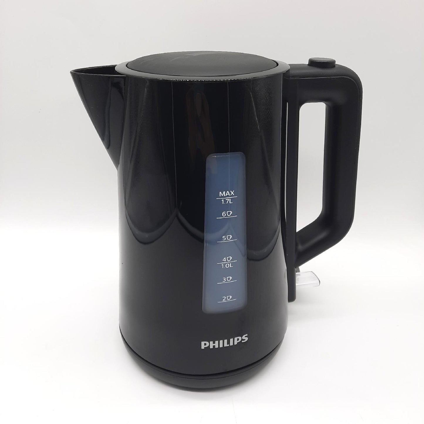 Philips HD931820 Wasserkocher Series 3000 Klappdeckel Leuchtanzeige schwarz Hotasinweiß