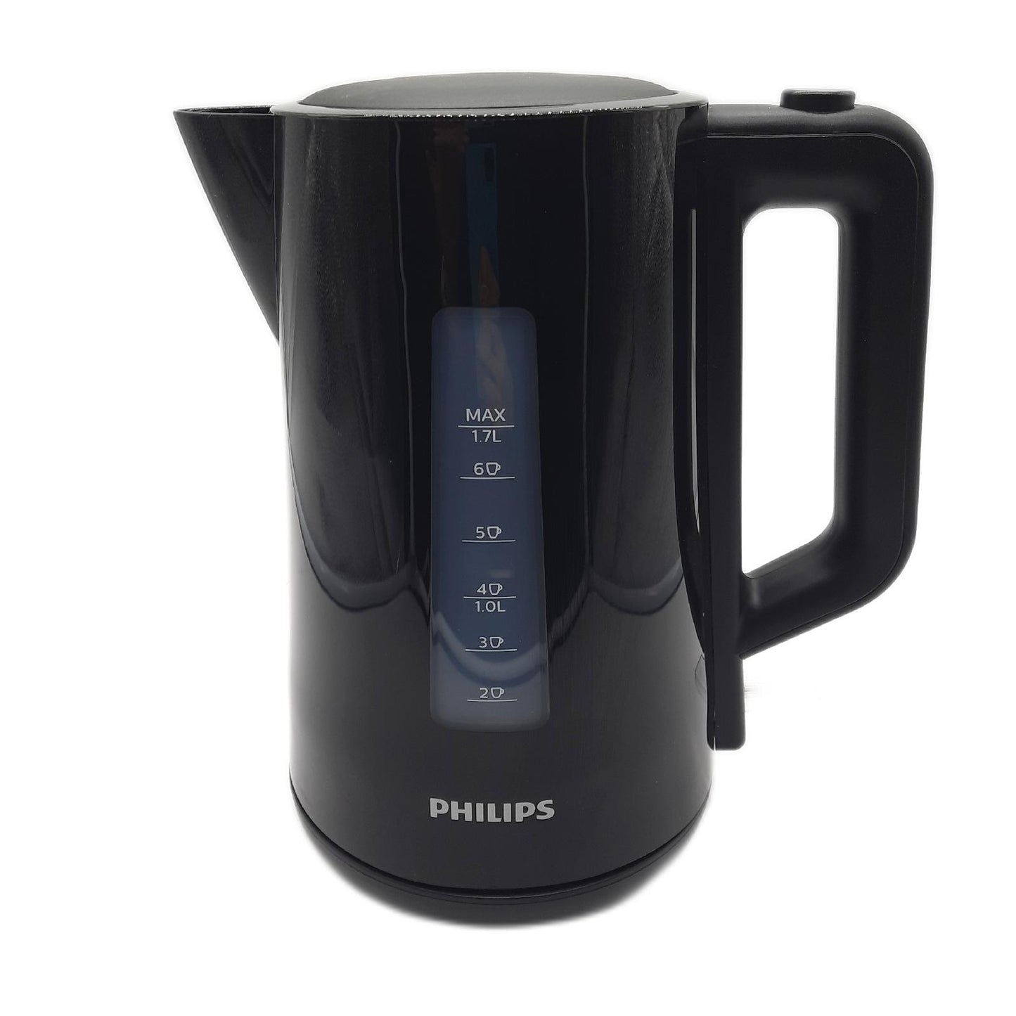 Philips HD931820 Wasserkocher Series 3000 Klappdeckel Leuchtanzeige schwarz Hotasinweiß