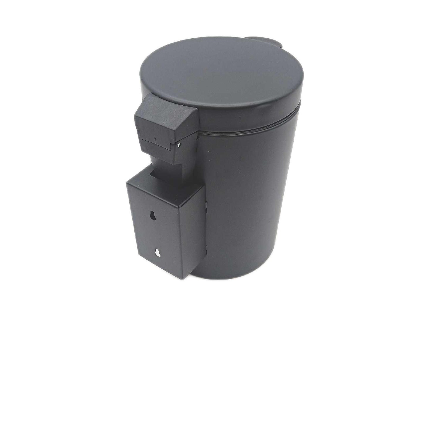 Relaxdays Kosmetikeimer Badezimmerbedarf 3 Liter Absenkautomatik Edelstahl Schwarz Wandmont