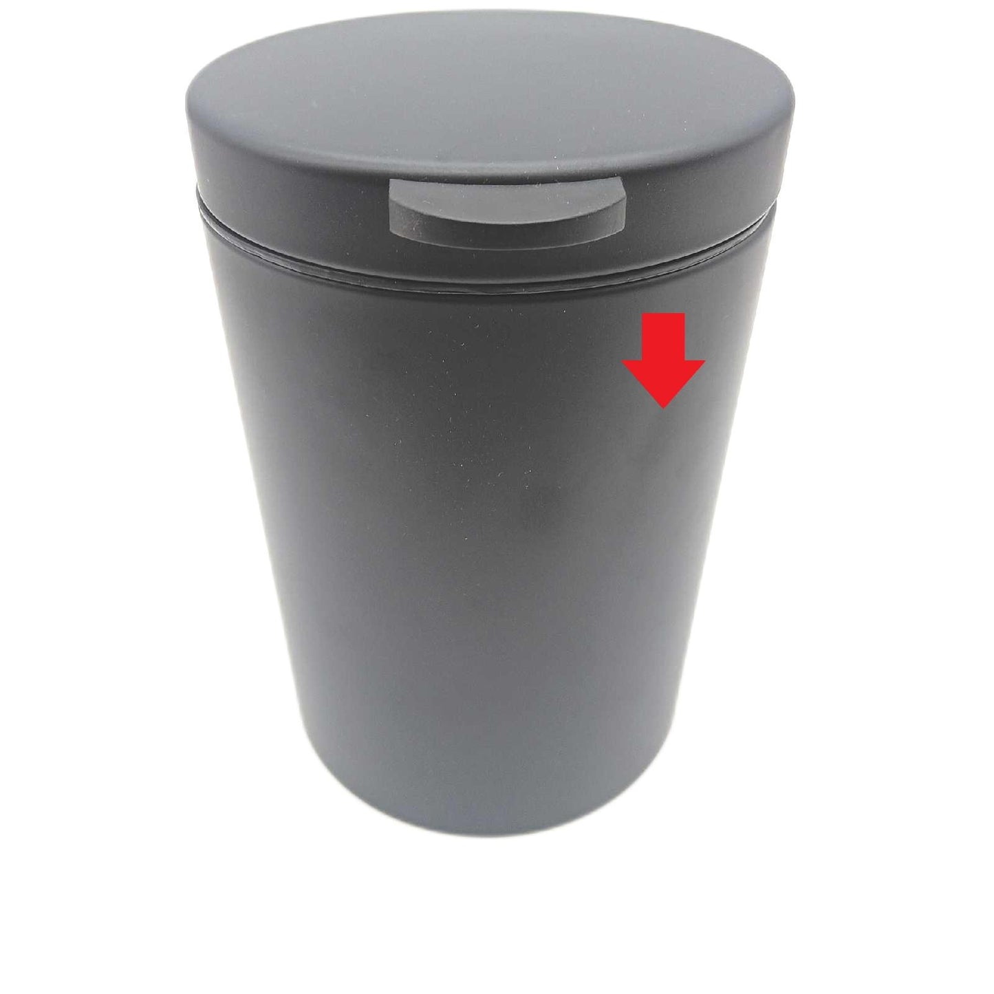 Relaxdays Kosmetikeimer Badezimmerbedarf 3 Liter Absenkautomatik Edelstahl Schwarz Wandmont