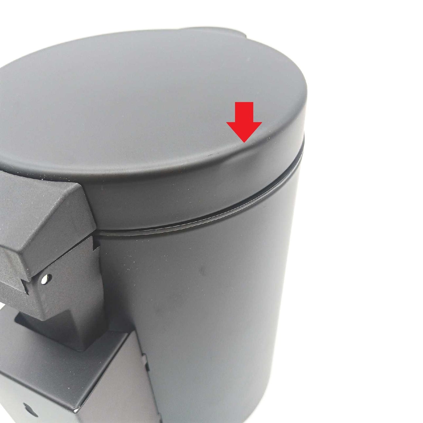 Relaxdays Kosmetikeimer Badezimmerbedarf 3 Liter Absenkautomatik Edelstahl Schwarz Wandmont