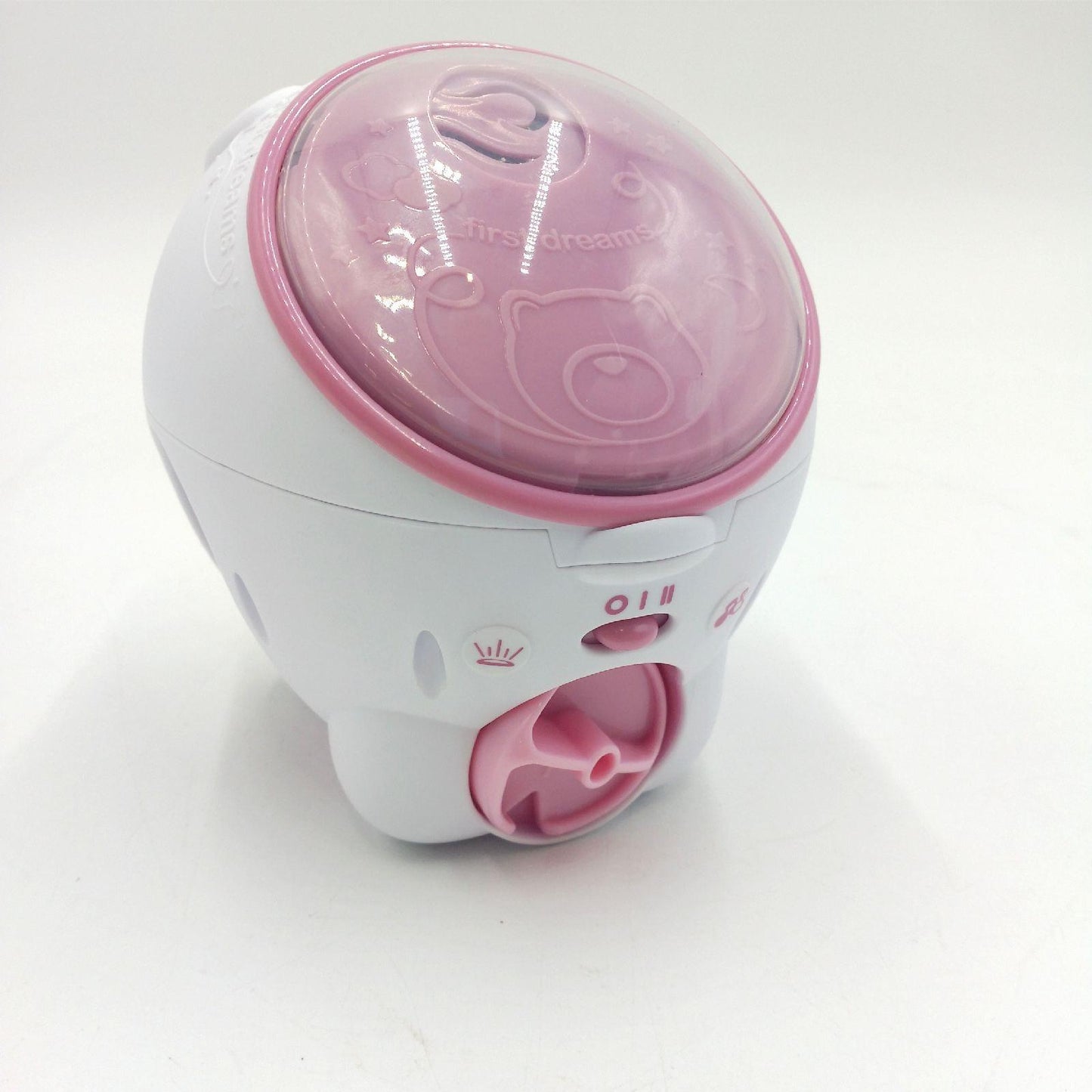 Chicco First Dreams Eisbär Projektor, 2in1 Wiege und Bett Projektor, Kinder Nachtlicht, Aurora Borealis Projektion, entspannende Klassische Musik und Naturgeräusche, Baby-Spielzeug, 0 Monate +, rosa