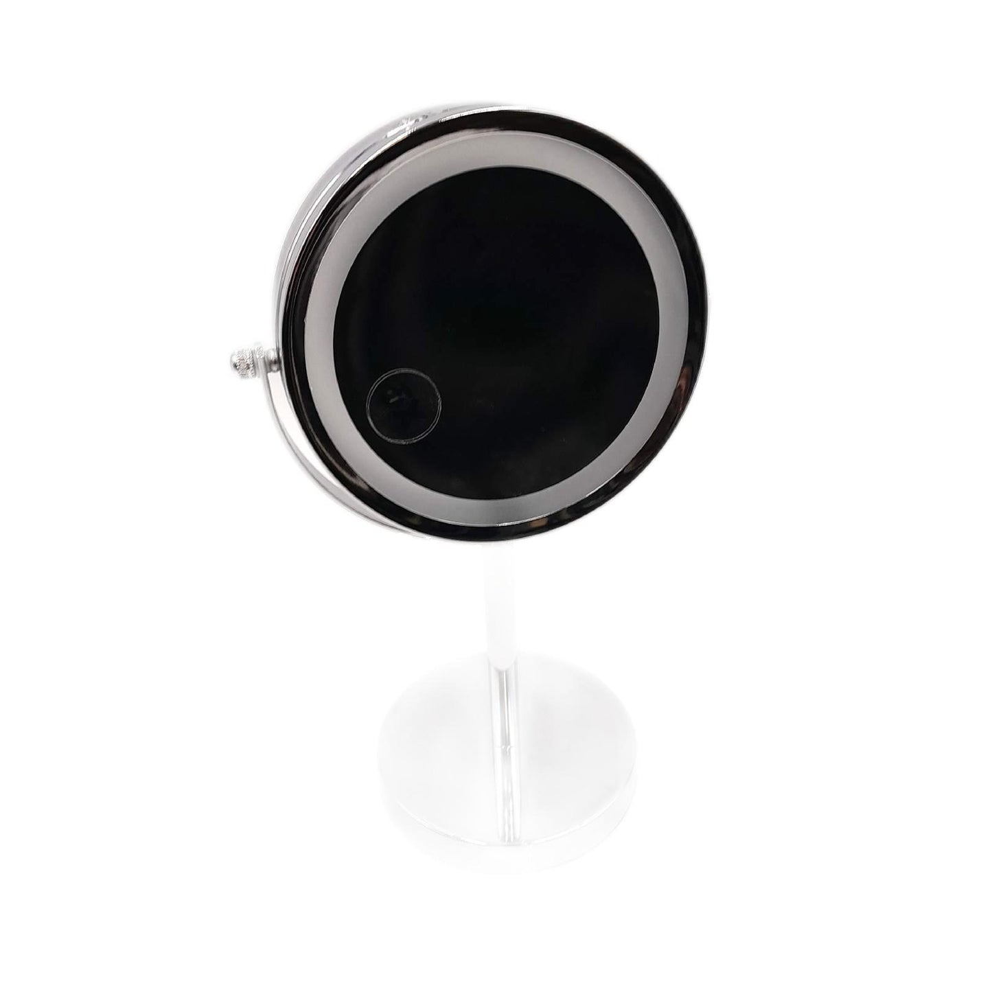 Retoo Kosmetikspiegel mit LED Beleuchtung, 32,7 cm höhe, Schminkspiegel, Doppelseitiger Makeup, Praktisch Vergrößerung Spiegel, Drehbar Make up Standspiegel, Tischspiegel für Zuhause