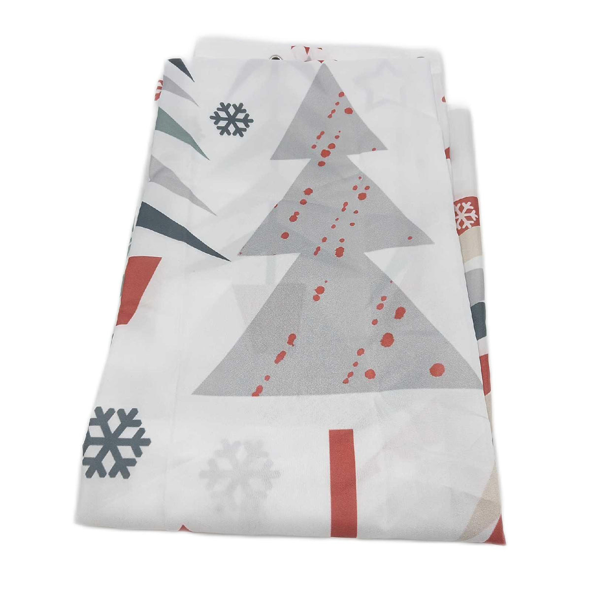 AIBIIN Duschvorhang Badezimmerzubehör Weihnachtsbaum Stern Frohe Weihnachten 180 x