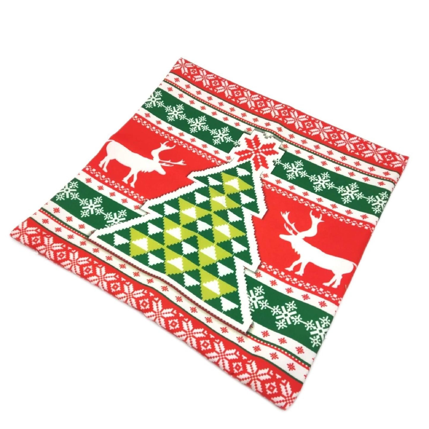 ABAKUHAUS Kissenbezug Wohntextilien Weihnachten Skandinavische Hirsch Baeume