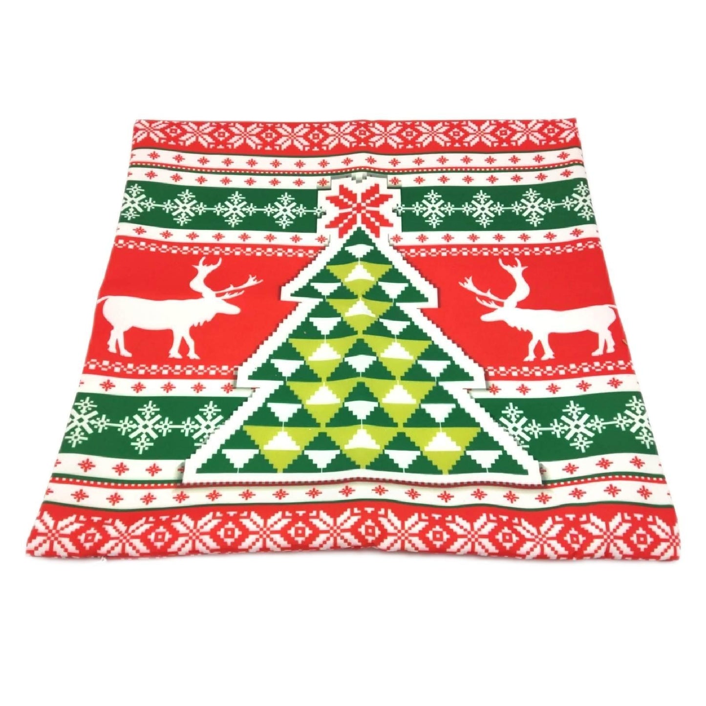 ABAKUHAUS Kissenbezug Wohntextilien Weihnachten Skandinavische Hirsch Baeume