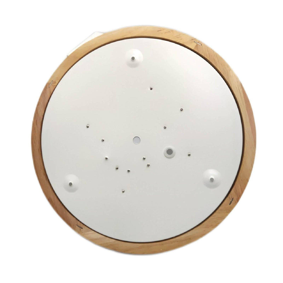 Vikaey LED Deckenlampe Lampen Wohnzimmer Weiß 30cm Holz Gemütlich Bele