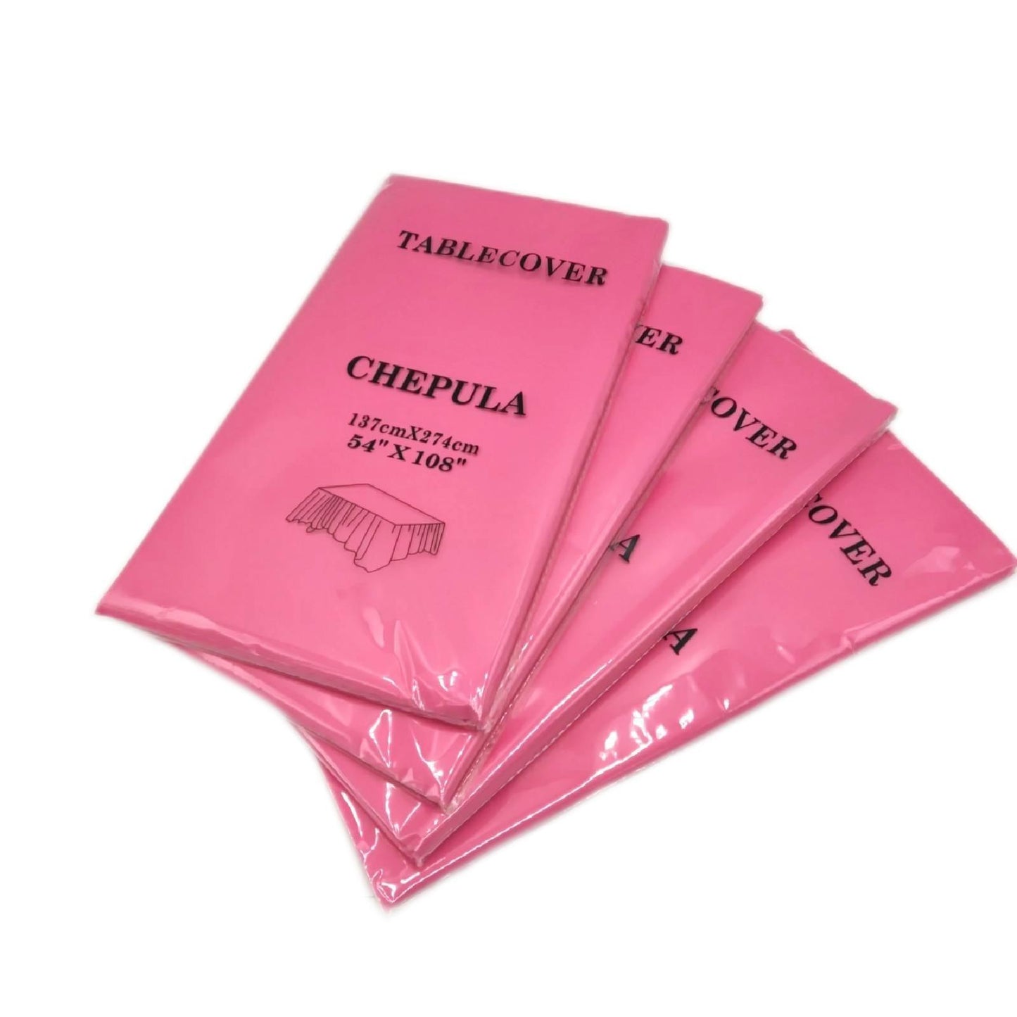 CHEPULA Tischdecke Einweg 4 Stück Einwegtischdecken Wasserdicht Rechteckig Party