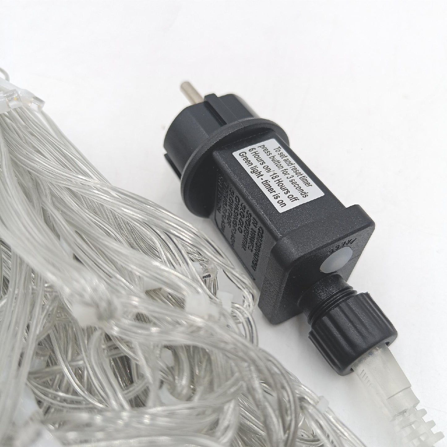Lighting Lichtervorhang Beleuchtung Eisregen 15m 600 LED Timer IP44 außen Garten