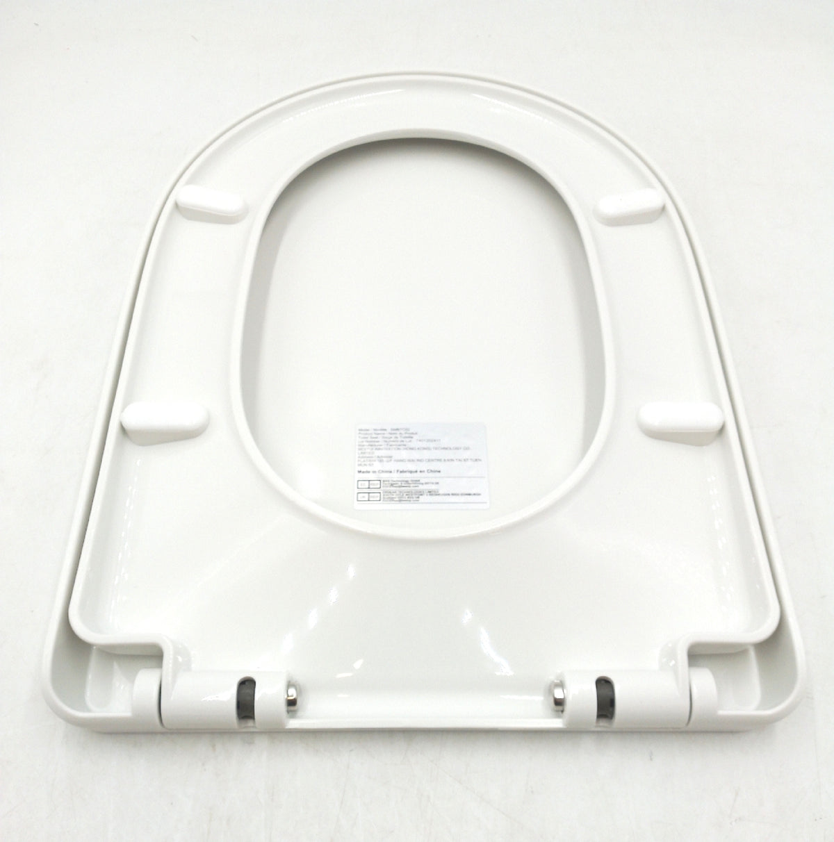 STOERMIC Toilettendeckel WC Sitz D Form mit Quick Release Funktion Absenkautomatik