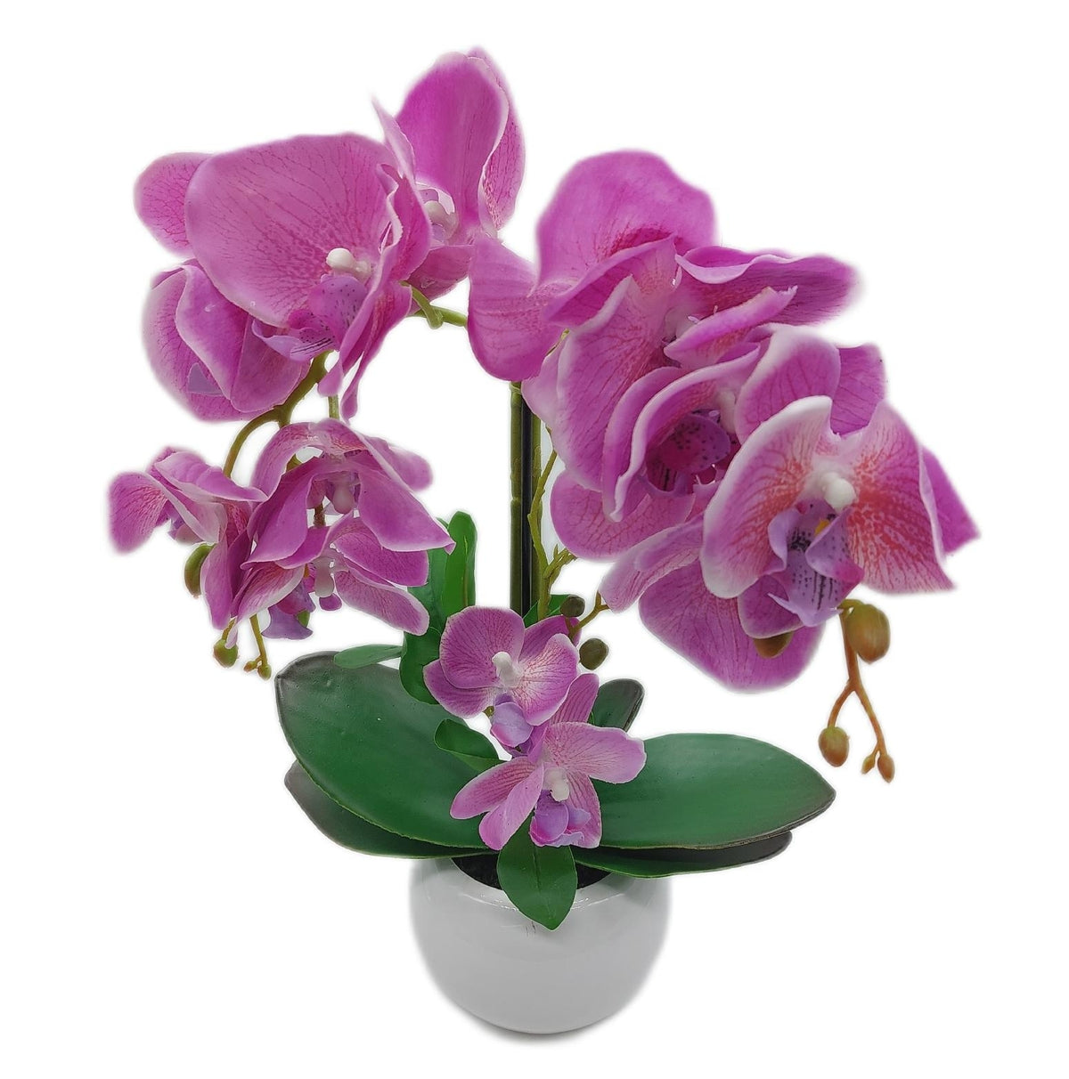 PASCH 2er Set Orchideen Kunstblumen Hellrosa in Keramik 1 Stuck