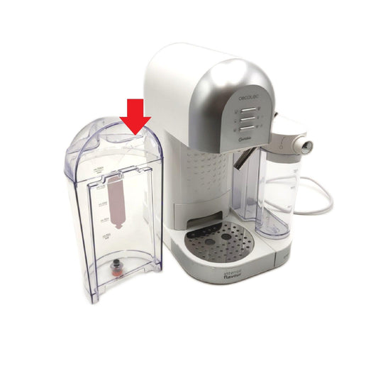 Cecotec Halbautomatischer Kaffee Instant Power-ccino 20 Chic Serie Bianca. für gemahlenen Kaffee und Kapselkaffee 20 Riegel, Milchtank 0,7 ml, Wassertank 1,7 l, 1470 W.