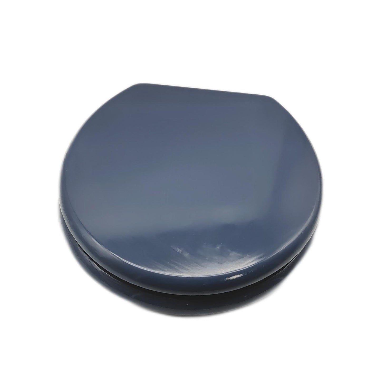 Wenko WC Sitz Badezimmeraccessoires Prima Dunkelblau Matt hochwertiger Toilettensitz im Retro Style für mehr Komfort