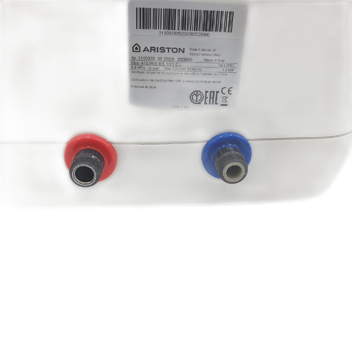 Ariston 3100329 Andris RS 103 ERP elektrische Kuechenspuele Weiss