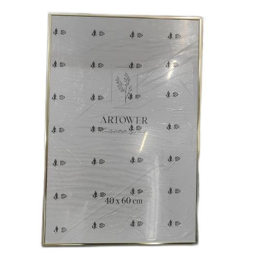 Artower Bilderrahmen Posterrahmen Metallrahmen Gold Dünner Rahmen 40x60 cm elegant modern