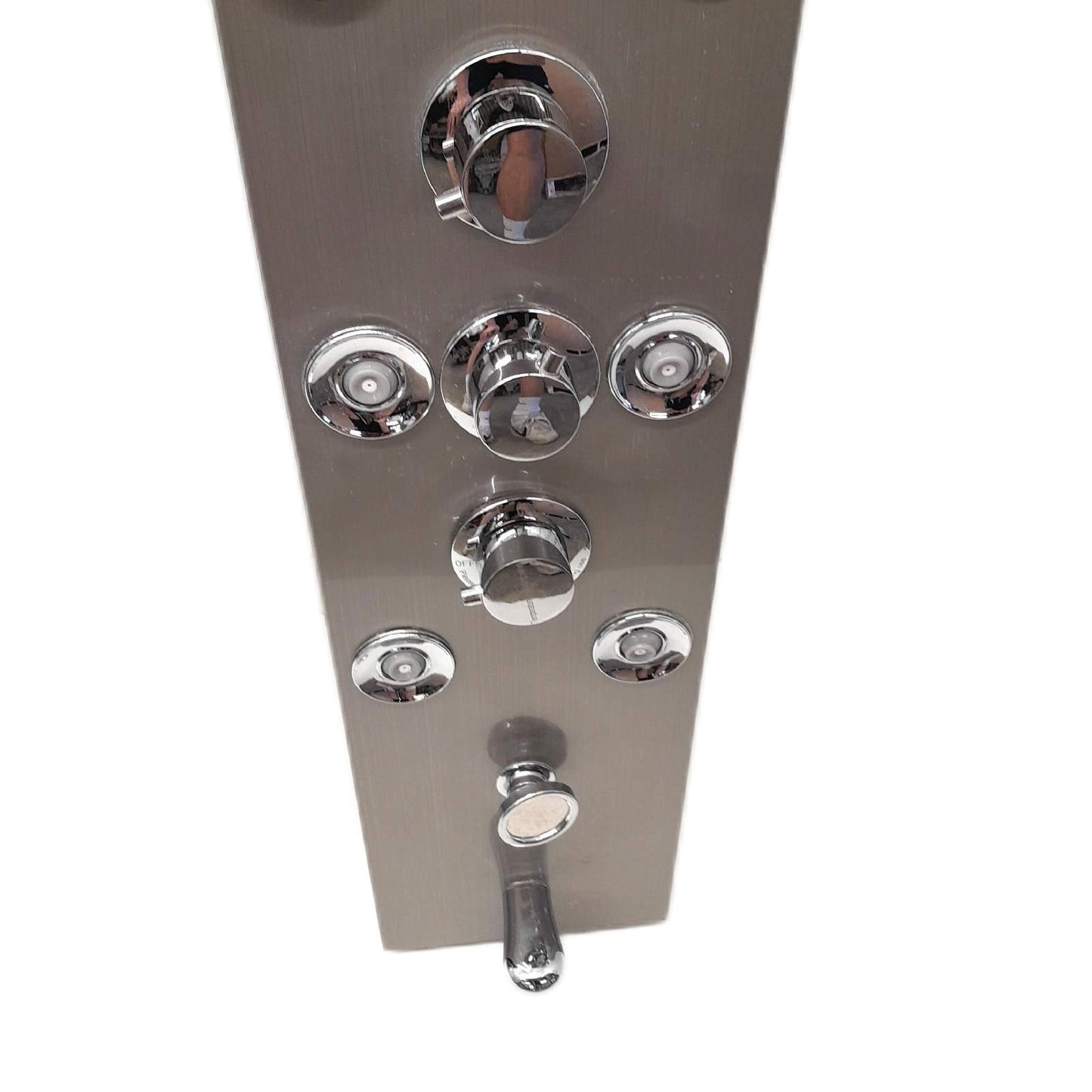 AWorddy Duschsäule Badezimmer Ausstattung Hydromassage Set 5 Funktionen aus 304 Edelstahl