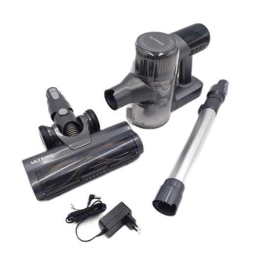 Ultenic U12 Vesla Akku Staubsauger 45000Pa, Tech Green Eye™, Verbesserte Anti-Tangle-Bürste, Staubsauger Kabellos mit Automatikmodus, Stielstaubsauger für Teppich Hartböden Tierhaare