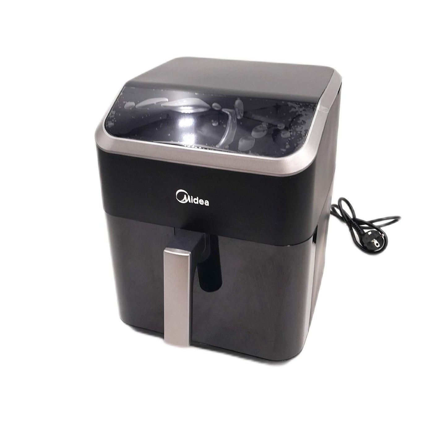 Midea Heißluftfritteuse 7L Fassungsvermögen, Airfryer mit Sichtfenster & Licht, 7 Programme, HeatXpress Technologie 90% weniger Öl, Energie- und Zeitersparnis, Antihaft, Schwarz