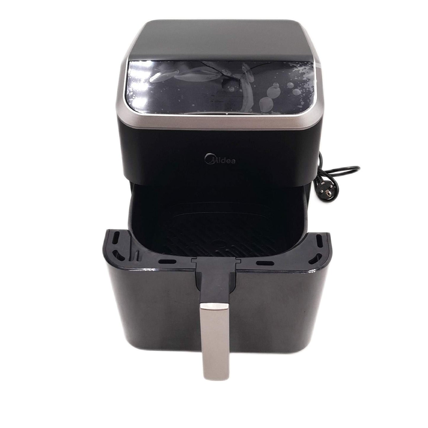 Midea Heißluftfritteuse 7L Fassungsvermögen, Airfryer mit Sichtfenster & Licht, 7 Programme, HeatXpress Technologie 90% weniger Öl, Energie- und Zeitersparnis, Antihaft, Schwarz