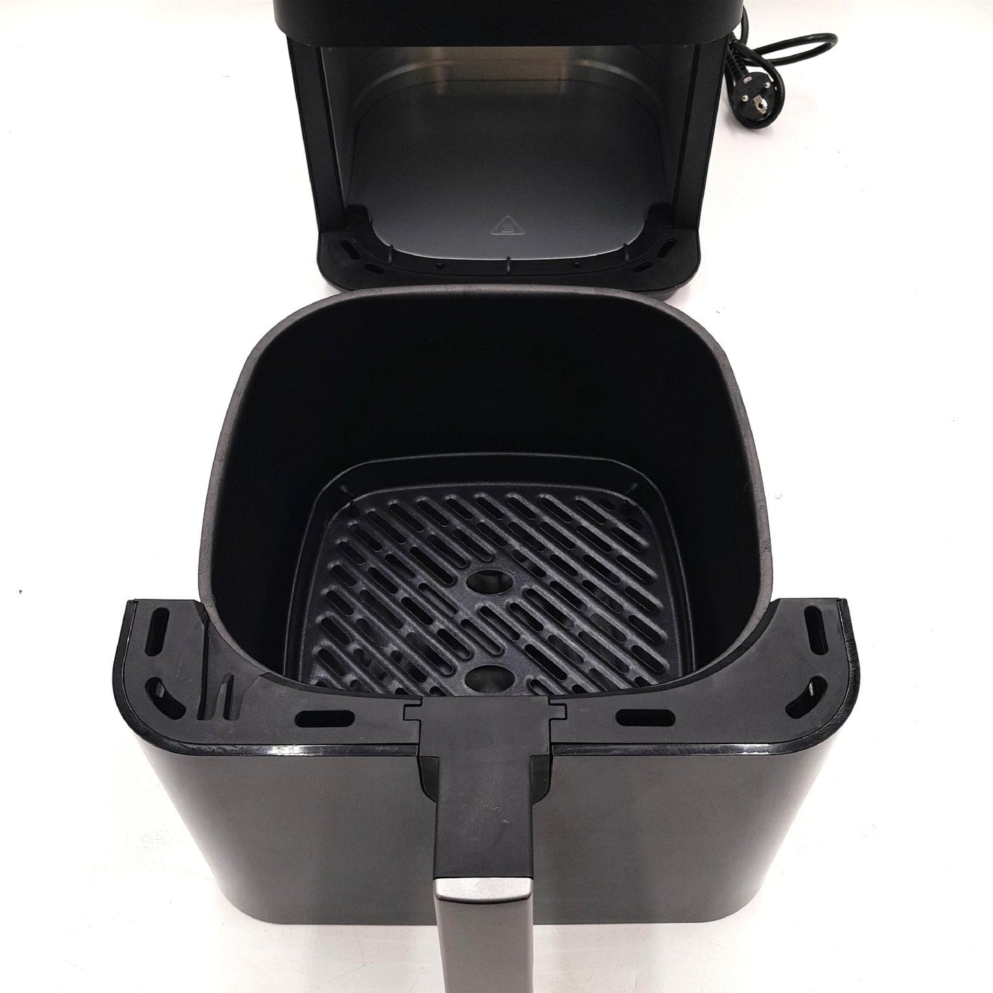 Midea Heißluftfritteuse 7L Fassungsvermögen, Airfryer mit Sichtfenster & Licht, 7 Programme, HeatXpress Technologie 90% weniger Öl, Energie- und Zeitersparnis, Antihaft, Schwarz