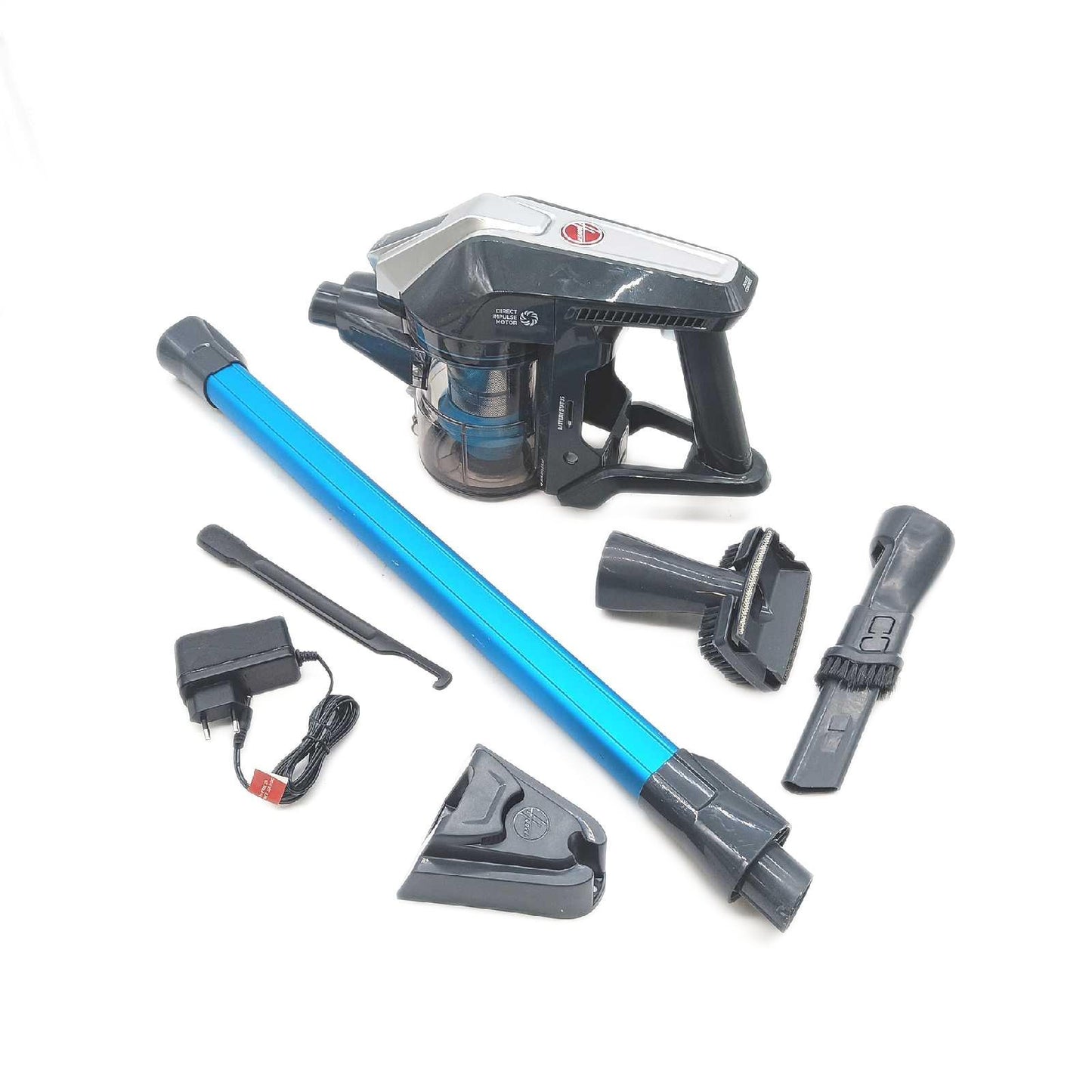 Hoover 39400985 Akku-Staubsauger, Rot/Grau, Home