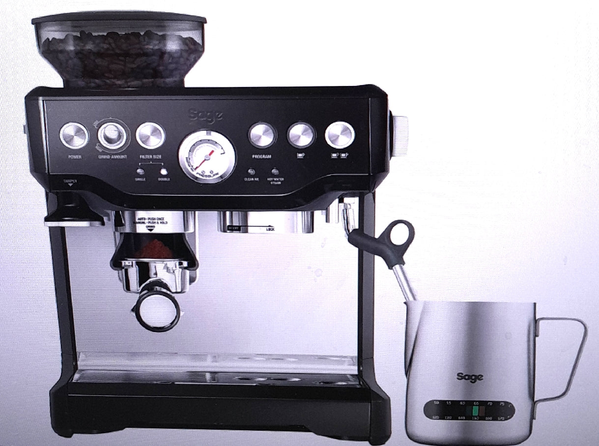 Sage Kaffeemaschine Küchengeräte Barista Express Dampffunktion Mahlwerk für perfekten