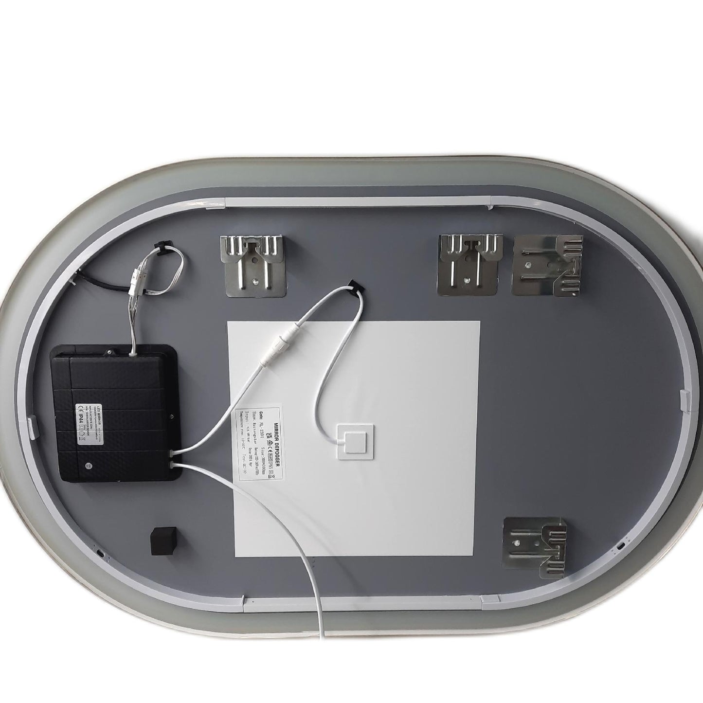 Sbagno Badspiegel Badzubehör Oval 60x90 cm LED Beleuchtung Badezimmer modern