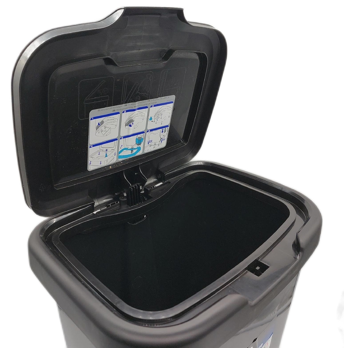 M home by Mazzei Mondex Küchenmülleimer 20 l Schwarz Soft Closing Kratzer
