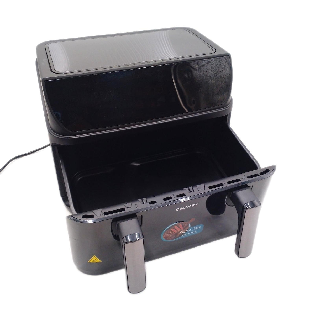 Cecotec Heisluftfritteuse 10L Grillplatte Doppelte Heizel