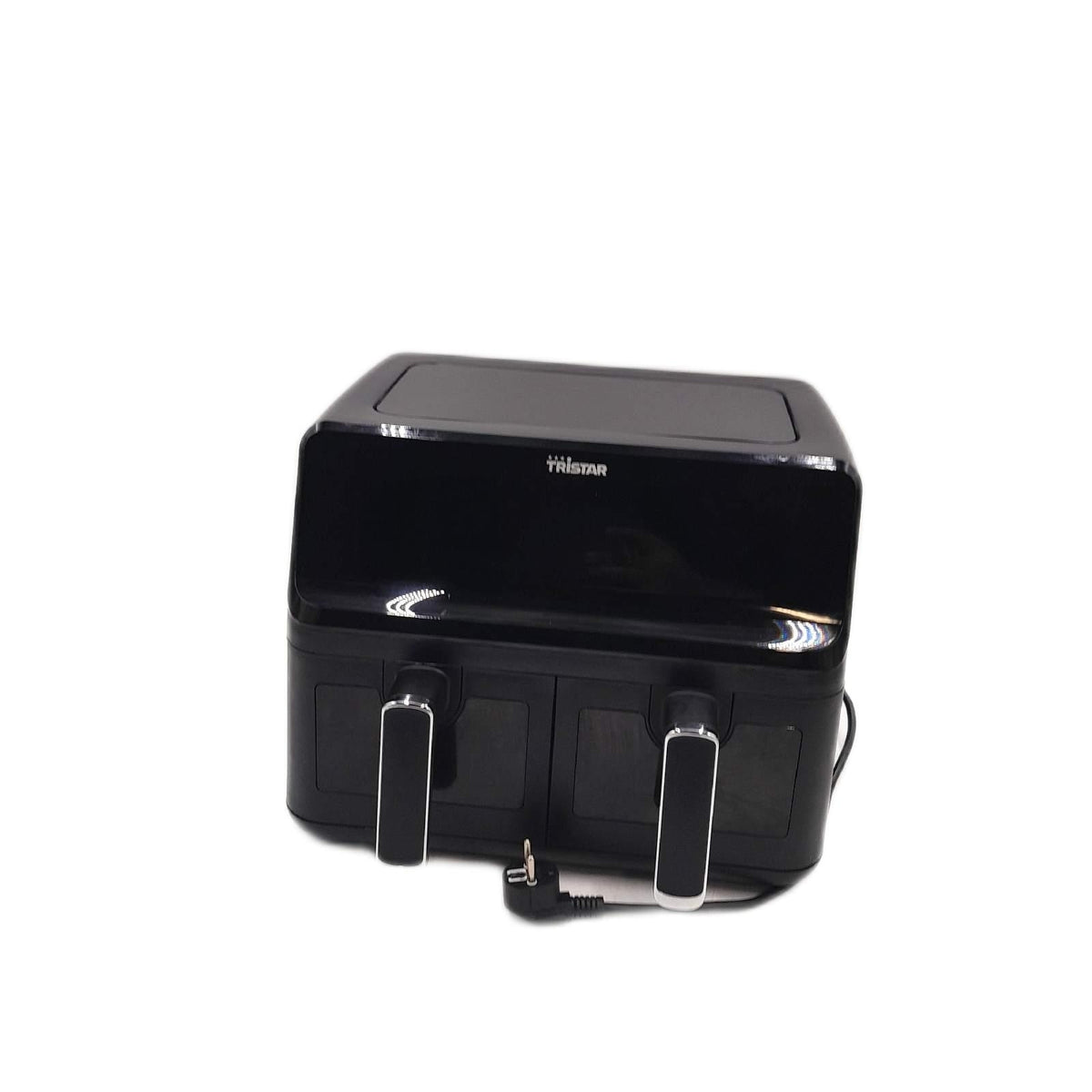 Digitale Heißluftfritteuse Doppelkorb mit Sichtfenster 8Ltr. 8 Programme  Timer  2700 Watt