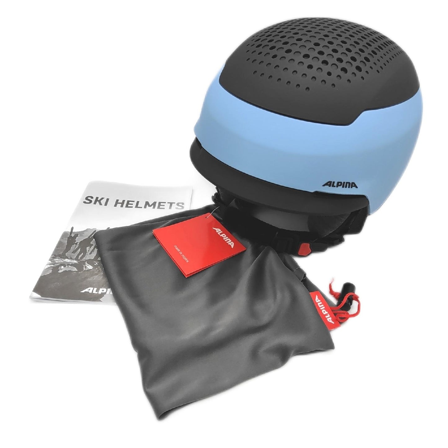 Alpina Skihelm Helm Schutz GEMS Smoke Blue Black matt Erwachsene Performance
