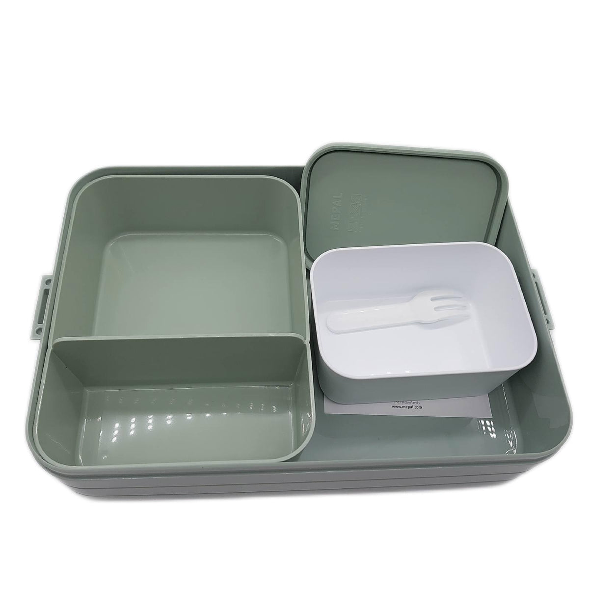 Mepal Bento Lunchbox Take A Break Large Brotdose Essensbox Faecher 1500 ml Nordic Sage