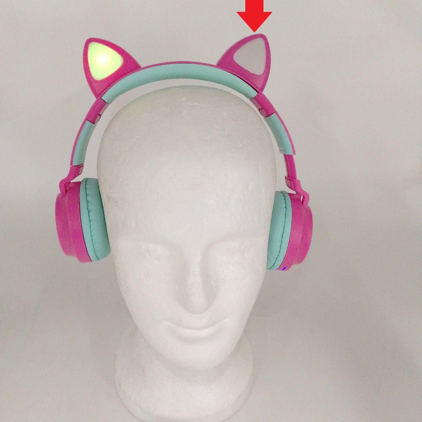 Lexibook Barbie 2 in 1 kabellose Katzenohren Kopfhörer LED Ohr