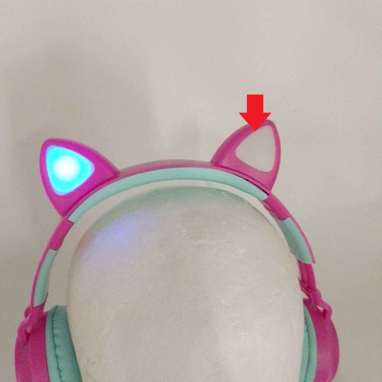 Lexibook Barbie 2 in 1 kabellose Katzenohren Kopfhörer LED Ohr