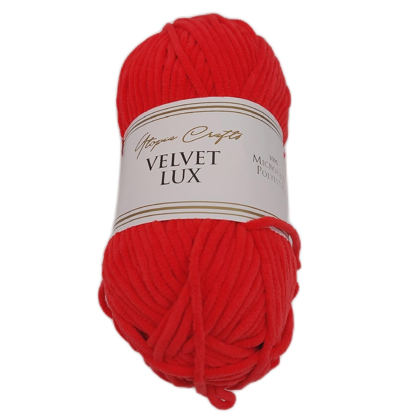 Utopia Crafts Velvet Lux superweiches Chenillegarn Stricken 2 Stueck