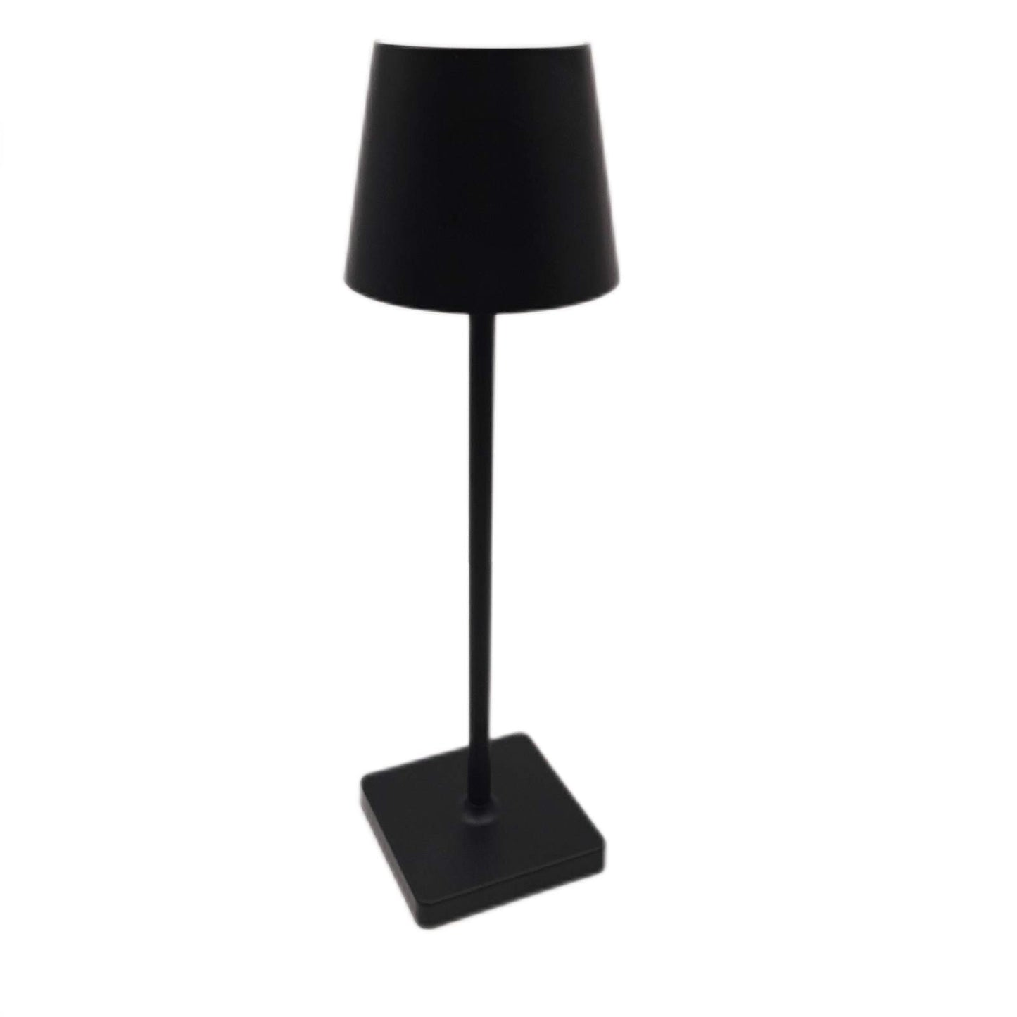 Lightbox Tischlampe Beleuchtung 37 cm 23 cm Höhe matt schwarz kabellos USB Akku