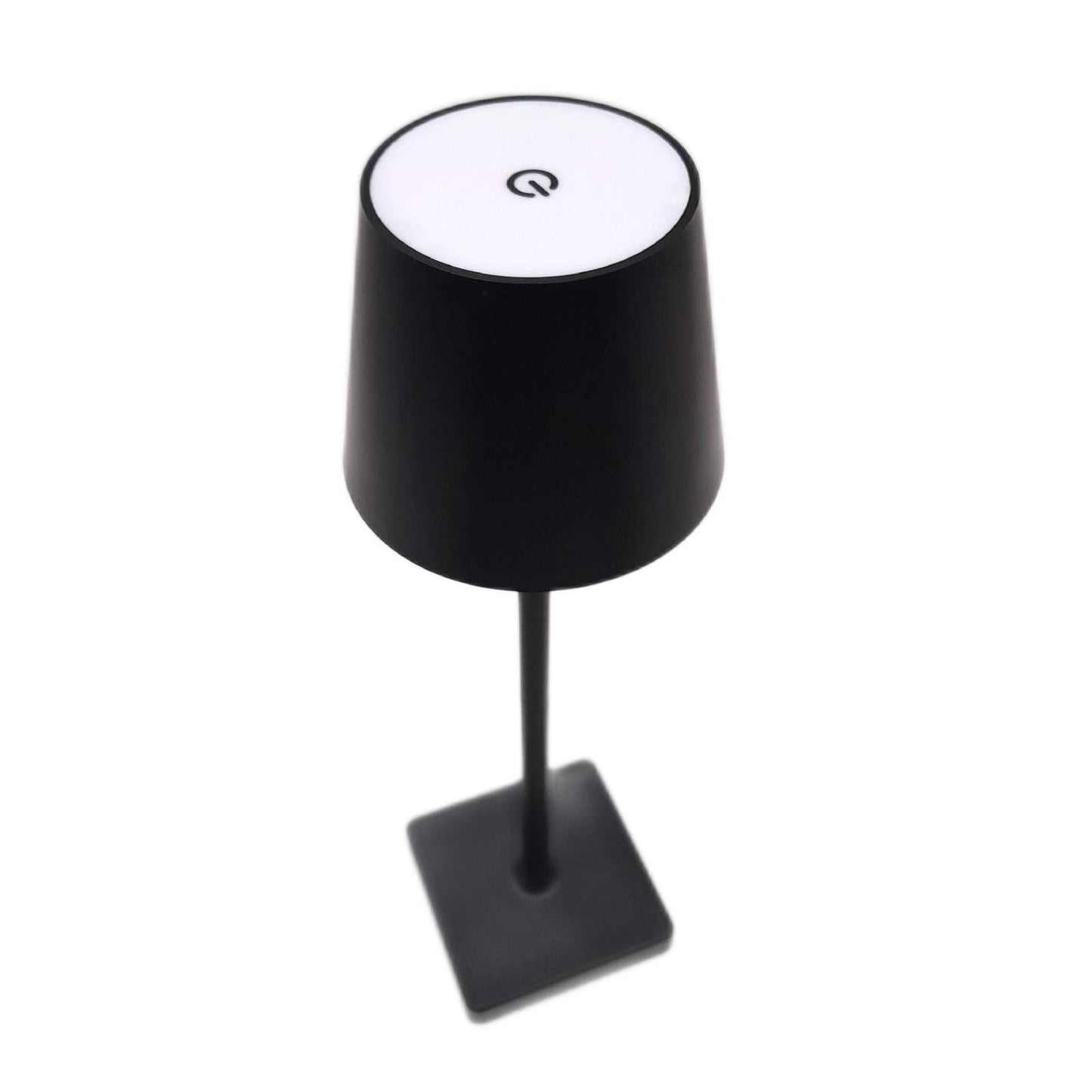 Lightbox Tischlampe Beleuchtung 37 cm 23 cm Höhe matt schwarz kabellos USB Akku