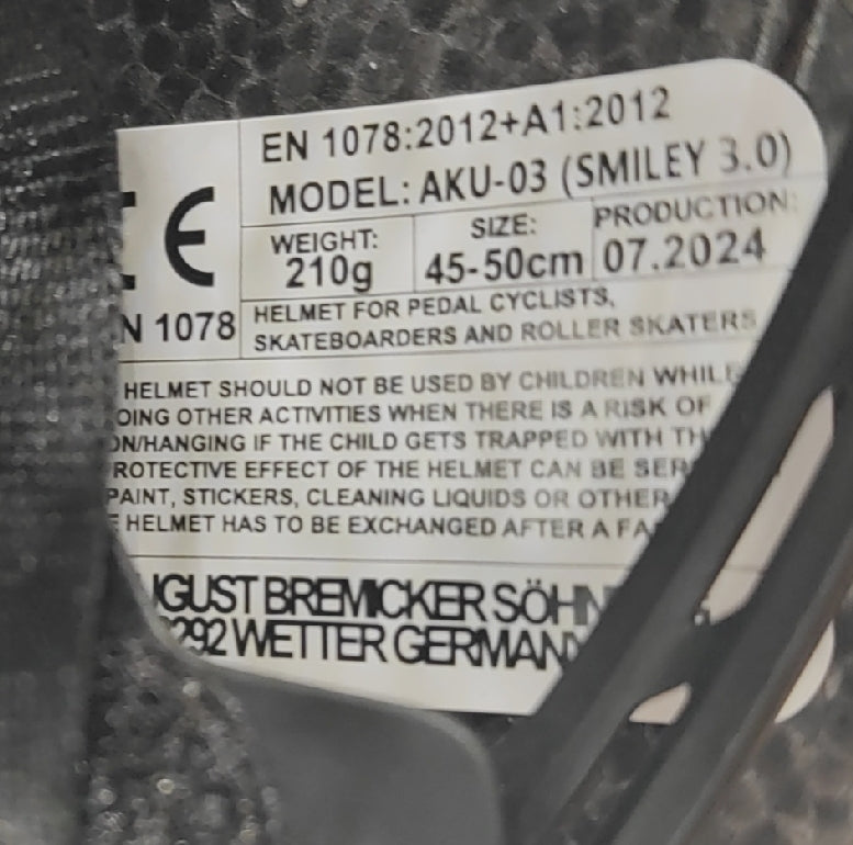 ABUS Kinderhelm Helm Fahrrad Smiley 3 0 Sicherheit Passform kindgerecht für Jungen