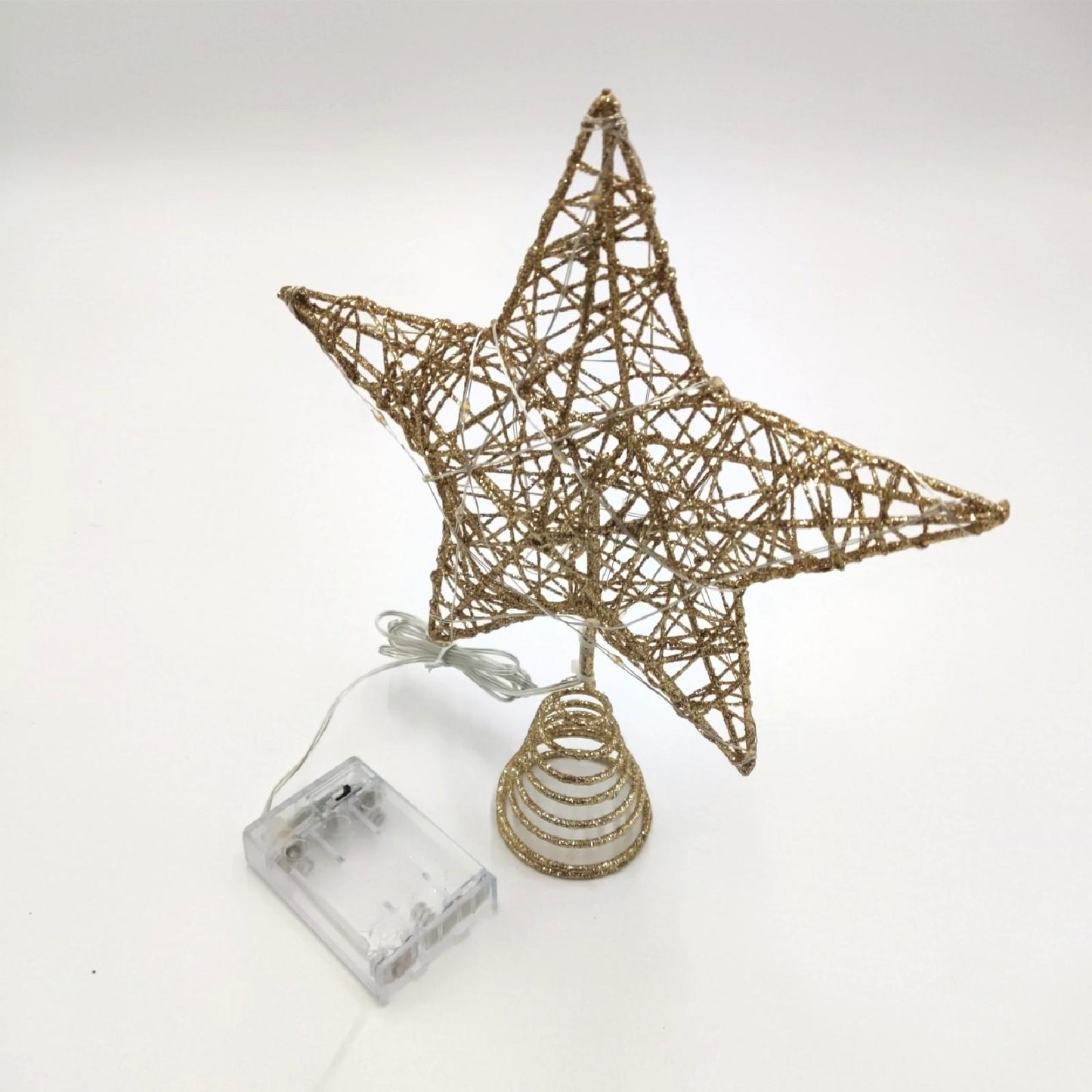 Joiedomi Weihnachtsbaumspitze Weihnachtsbaum Dekoration Stern Christbaumspitze Glitzernd Bele
