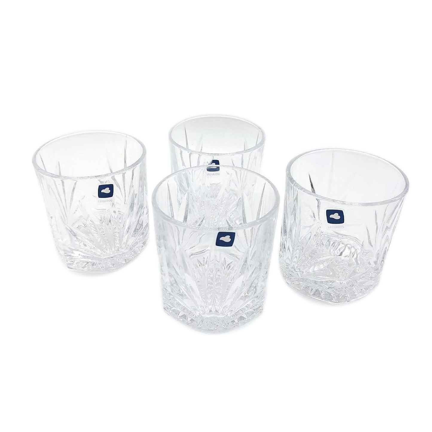 Leonardo Trinkglas Set Capri Saftgläser spülmaschinenfest Relief elegantes Design