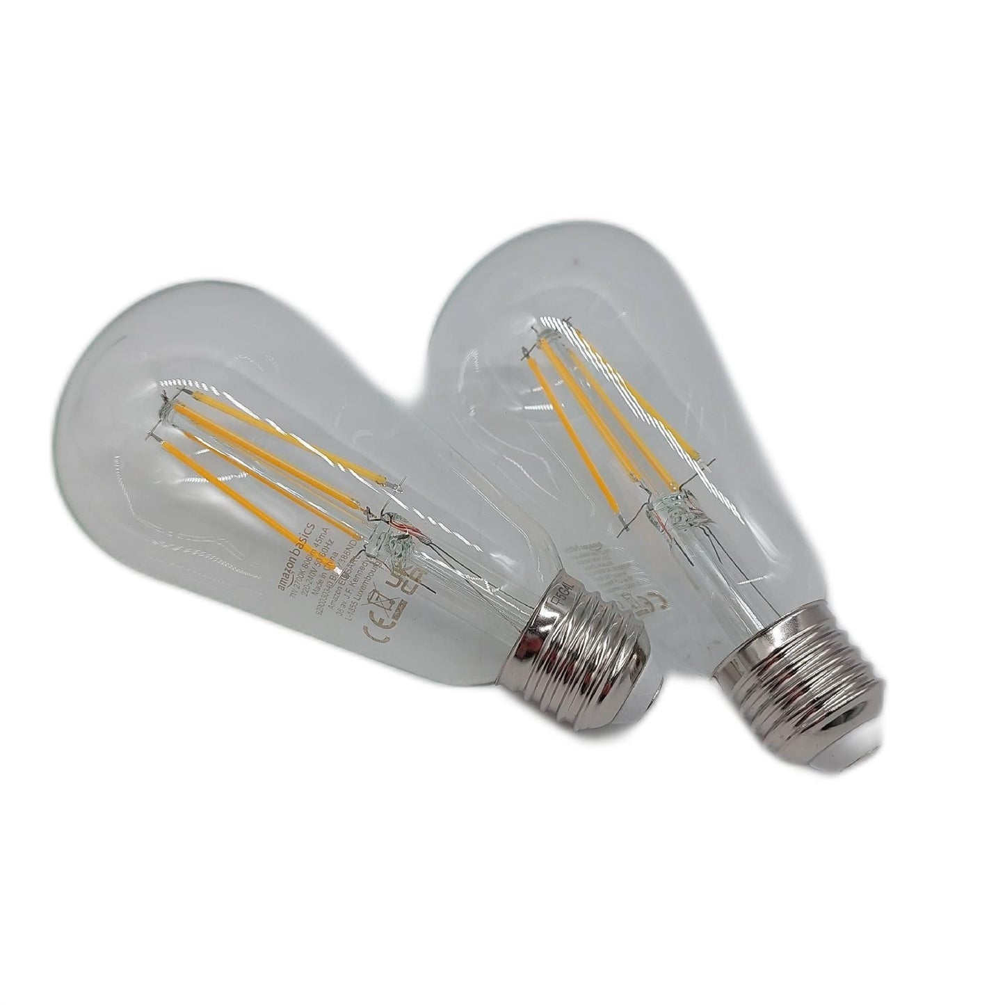 Amazon Basics LED Leuchtmittel Vintage Stil Beleuchtung ST64 Sockel E27 7w Warm Weiß Lichtdesign