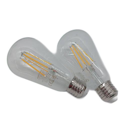 Amazon Basics LED Leuchtmittel Vintage Stil Beleuchtung ST64 Sockel E27 7w Warm Weiß Lichtdesign