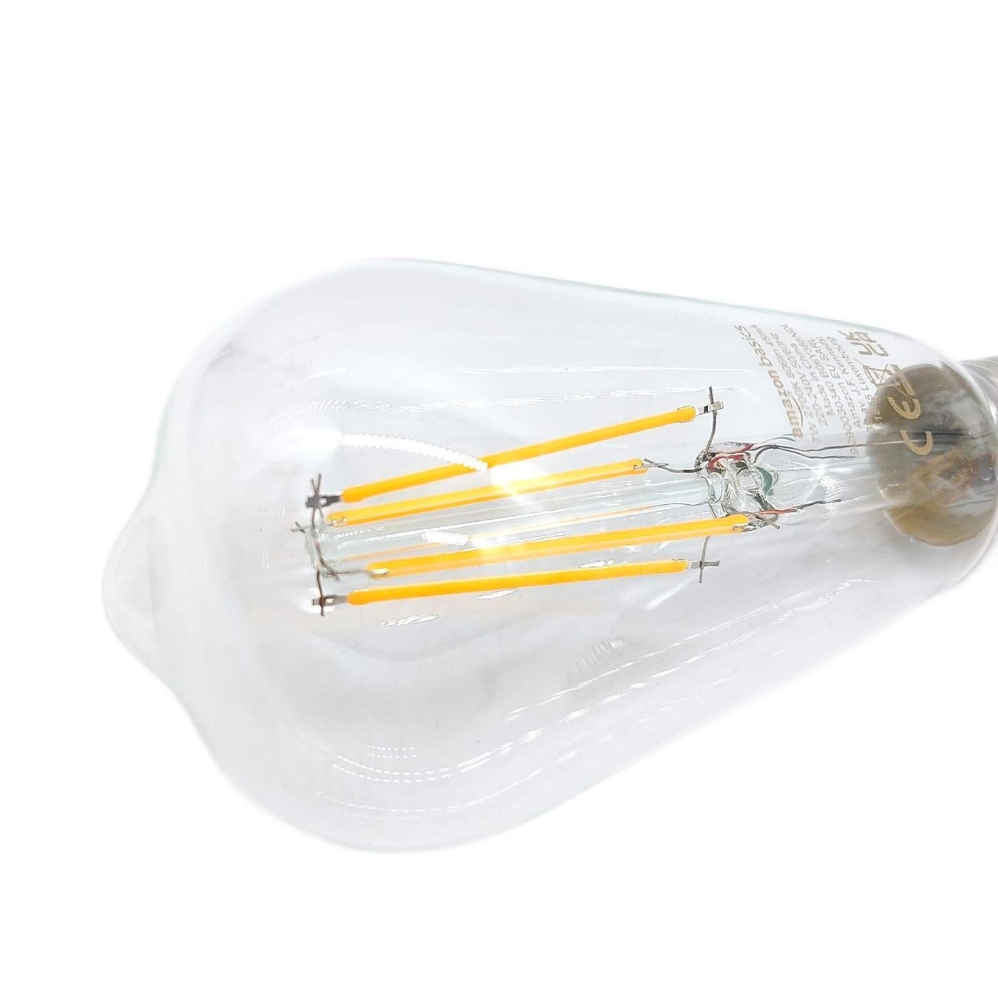 Amazon Basics LED Leuchtmittel Vintage Stil Beleuchtung ST64 Sockel E27 7w Warm Weiß Lichtdesign