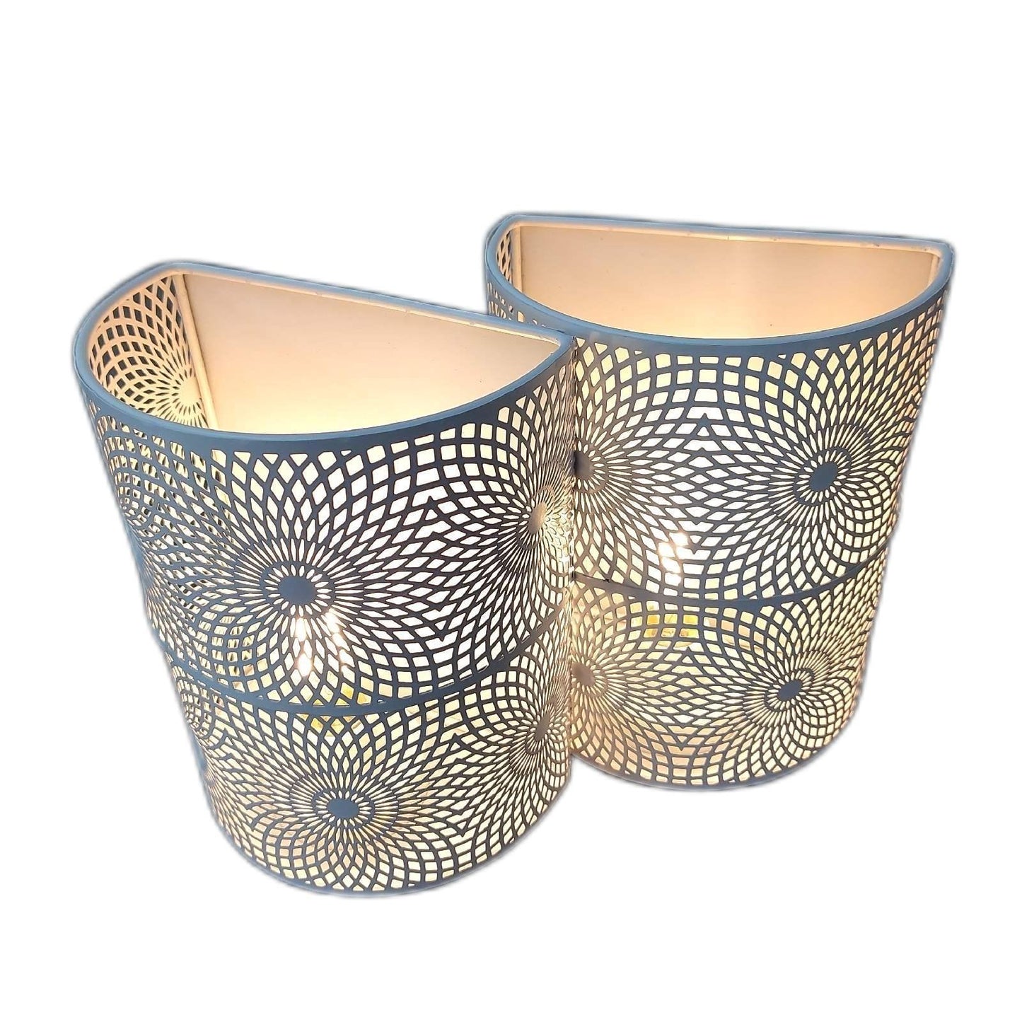NEWIMAGE Lampe Wandleuchte 20cm Stilvoll Modern Beleuchtung Set 2er Batteriebetrieben
