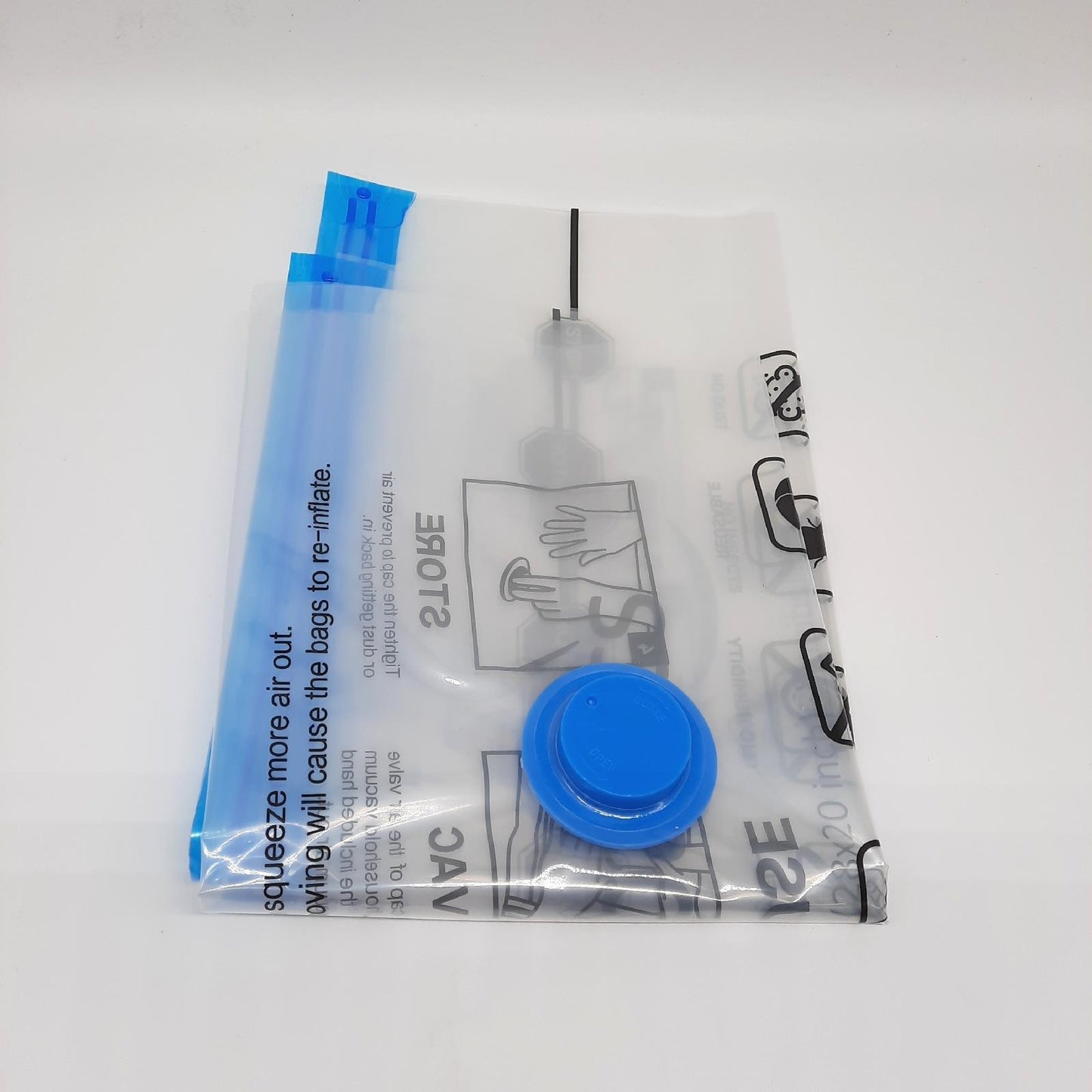 Amazon Basics Vakuumbeutel Wohnung Aufbewahrung Mittelgroß Handpumpe Luftdicht Ventil 5er Pack
