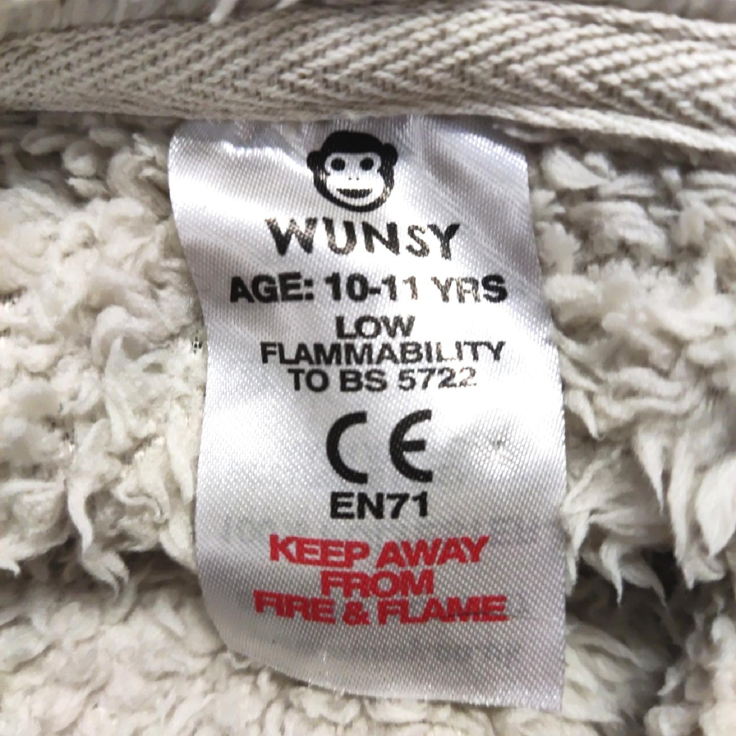 Wunsy Kinder-Einteiler, voll superweicher Schafslamm-FleeSchlafanzug, Pyjamas, für Jungen oder Mädchen, Alter 2-13 Jahre, 10-11 Years