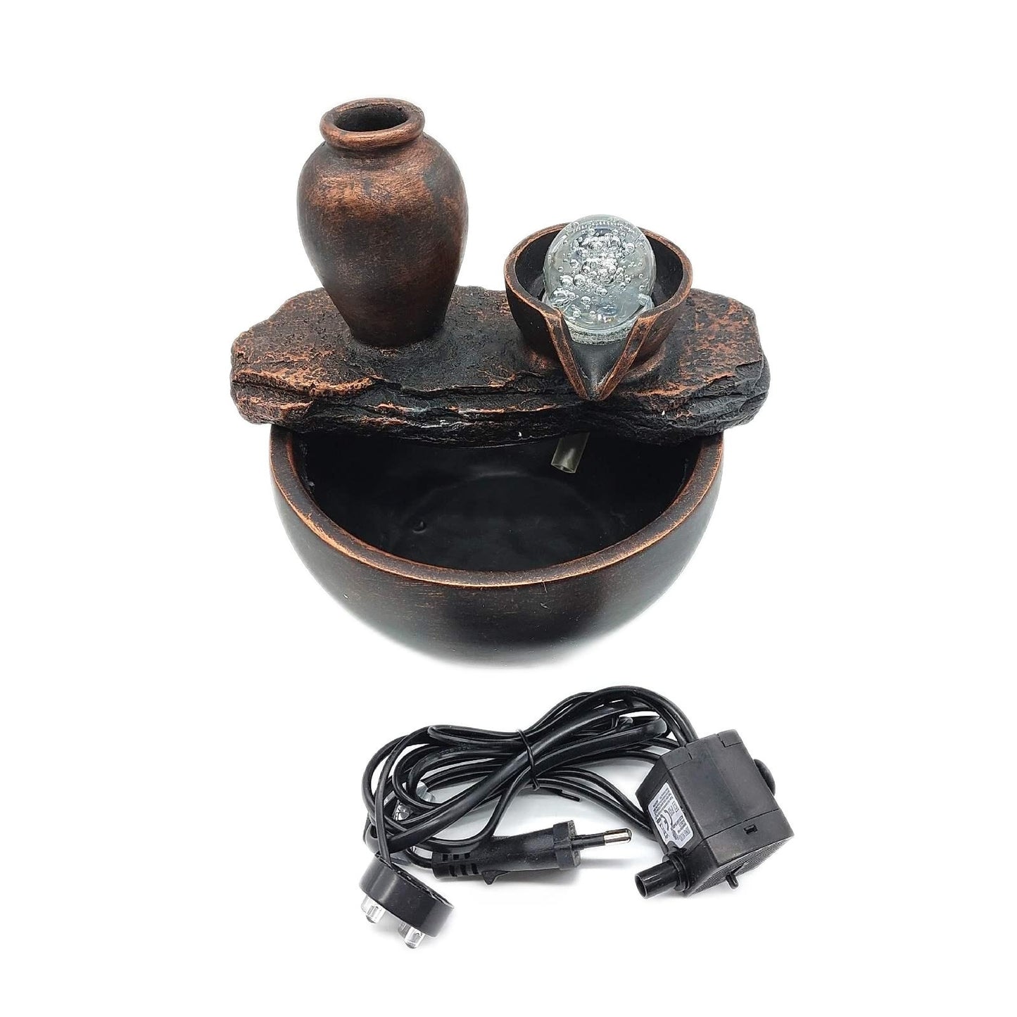 Natürlicher Innenbrunnen Vase Dekoration Soli Blumenplan LED Licht Tisch Farbige Beleuchtung Ambiente