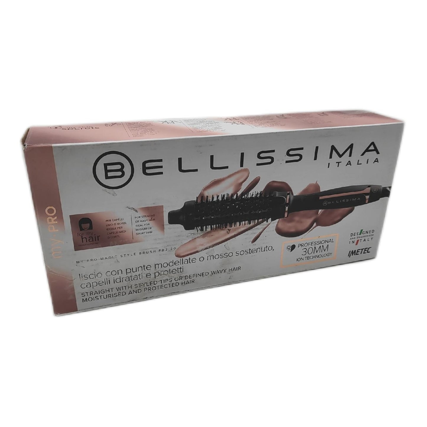 Imetec Bellissima Magic Style Brush PB2 30 Beheizte Haarbürste Haarstyling Effizient